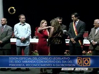 Consejo Legislativo de Miranda otorgó reconocimiento a Globovisión por el Día del Periodista