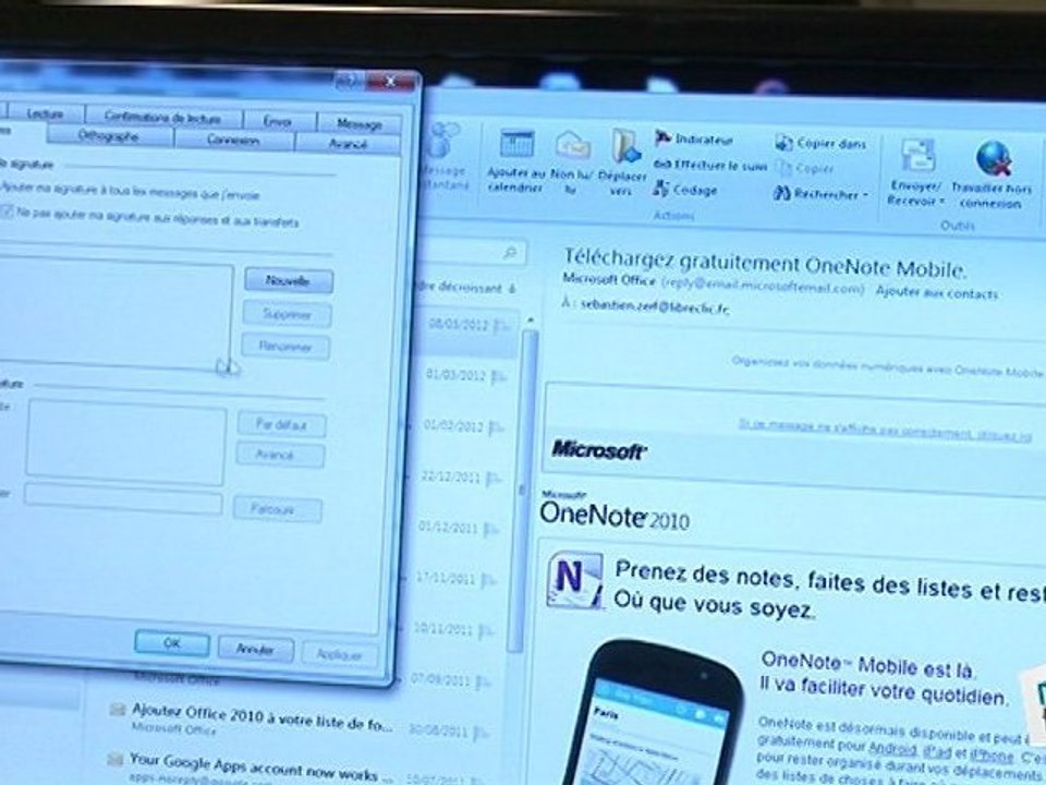Comment créer une signature automatique pour les mails ?