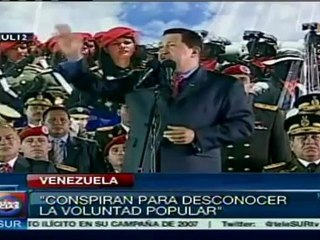 Chávez advierte plan de la oposición para desestabilizar