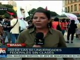 Huelga en Brasil busca mayor inversión en educación pública