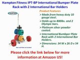 For Sale Hampton Fitness IPT-BP International Bumper Plate Rack with 2 International Bar Holders