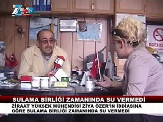 Sulama birliği zileye zamanda su vermedi. Ziya özer