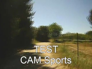 Test CAM Sports camera embarquée