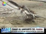Sinop ve Samsun'u sel vurdu - 3 temmuz 2012