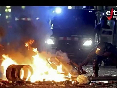 Bartzelona, istiluak liga ospakizunen. Incidentes Barcelona celebración liga