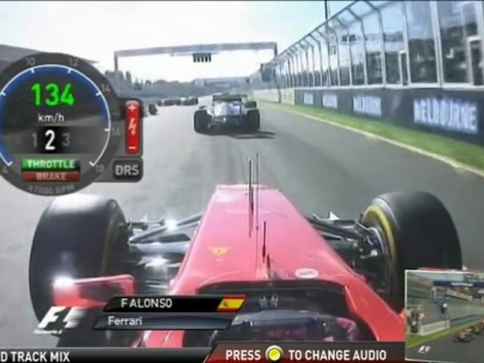 F1 2012 Australian GP Start Onboard Alonso + First 15 Min. Onboard [HD] Engine Sounds | F1 2012 GP Australia Salida Onboard Alonso + Primeros 15 Min. Onboard [HD] Sonidos del Motor