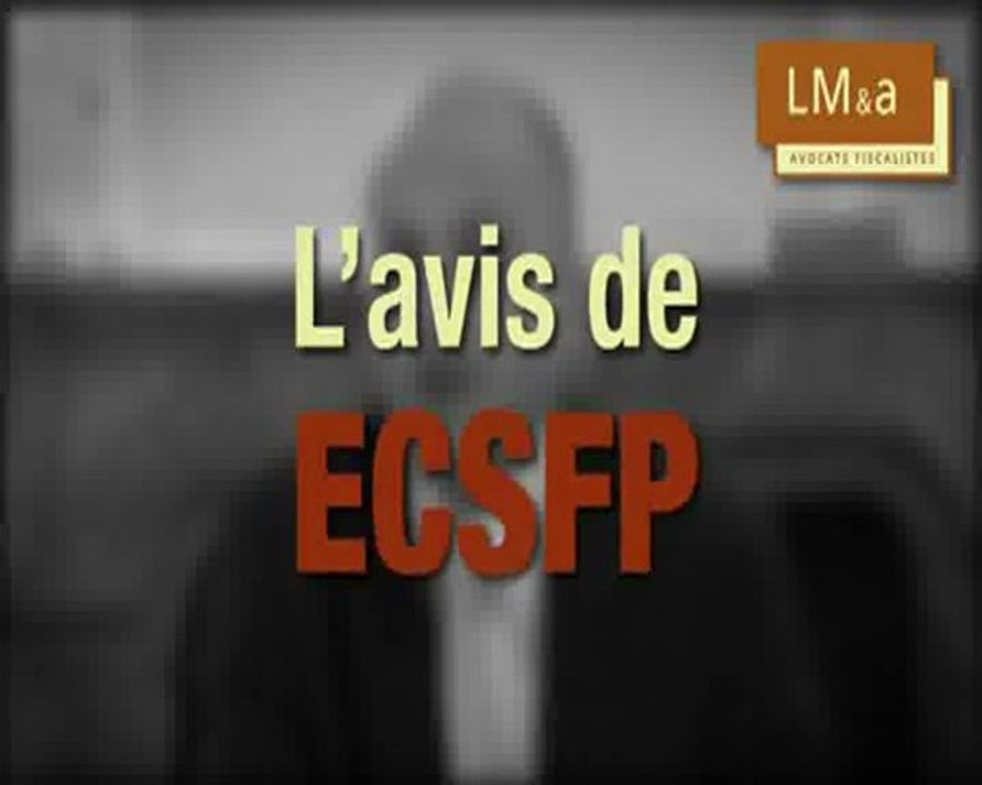 Qu'est-ce que l'avis d'ECSFP