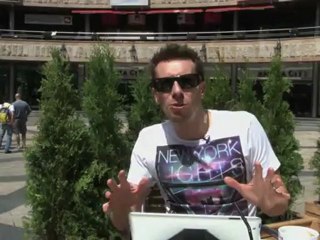 Sam Matterface in Kiev on opening morning of Euro 2012