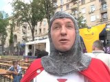 Arsenal fan predicts glory and England fans in Kiev share their experiences