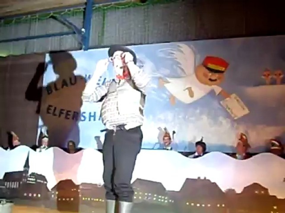 Prunksitzung in Elfershausen Karenevalsverein Blau-Weiss Andreas Veth Bauer sucht Frau