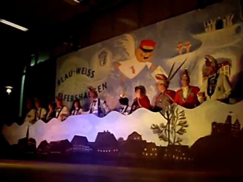 Prunksitzung in Elfershausen Karenevalsverein Blau-Weiss Karsten Urban Urbi 07.02.2009