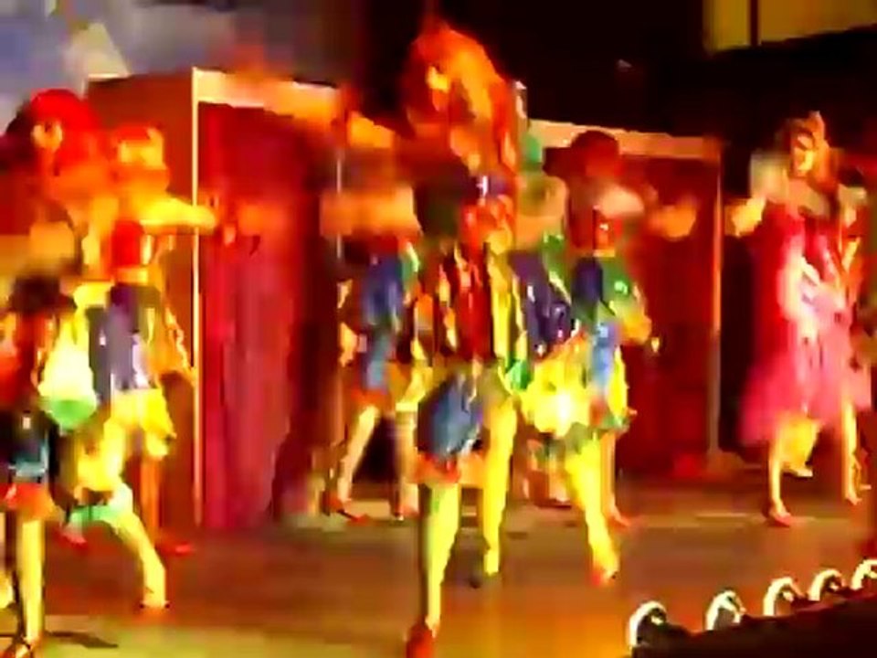 Prunksitzung in Elfershausen Karenevalsverein Blau-Weiss Showtanz Euerdorf Puppen 07.02.2009