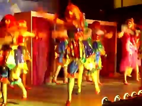 Prunksitzung in Elfershausen Karenevalsverein Blau-Weiss Showtanz Euerdorf Puppen 07.02.2009