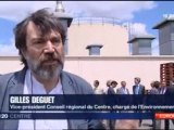 Reportage 2 juillet 2012 - Itw Gilles Deguet EELV - extrait 19/20 France 3 Centre