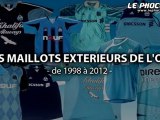 Les maillots extérieurs de l'OM depuis 1998