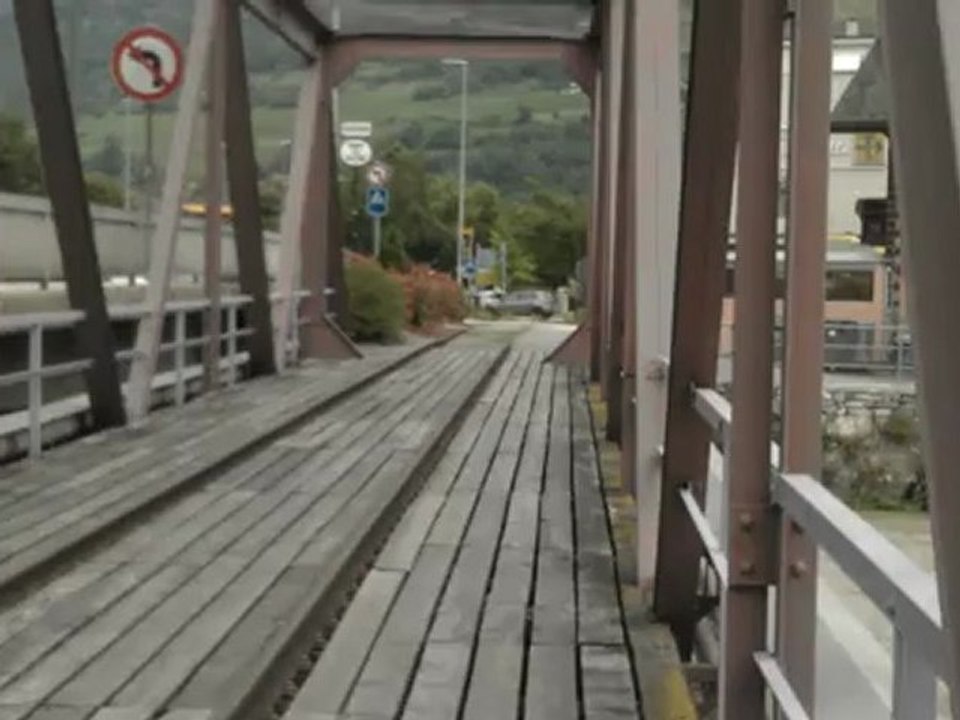 le  RHONE  ,  en furie a sion  , 03  07  2012