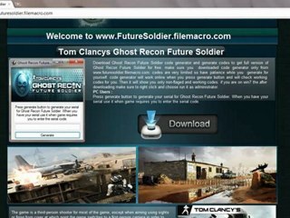 Ghost Recon Future Soldier Serial