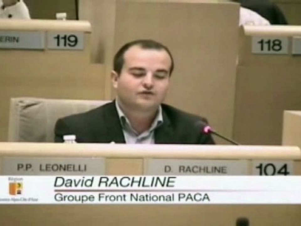 29/06/2012 Intervention de David Rachline au CR PACA