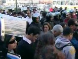 احتجاج عشرات المسيحين للمطالبة بالإفراج عن المعتقلين