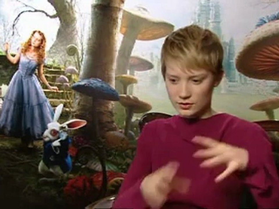 Mia Wasikowska on Alice In Wonderland