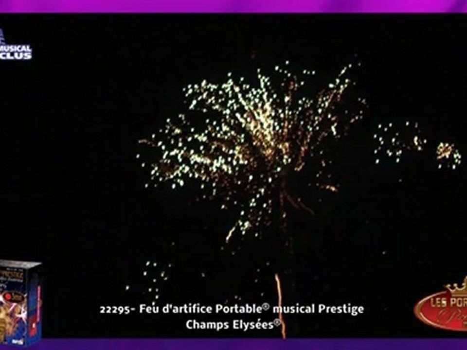 ADRM 3 MOULINS -  PORTABLE Champs Elysée  3 min - Feu d' artifice