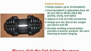 FOR SALE New Fitness 10-90 Lb. Adjustable Dumbbells (Pair)
