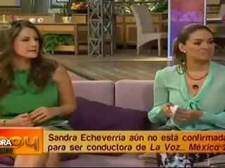 Sandra Echeverria Aun no esta confirmada para la Voz (Nota en Hoy)
