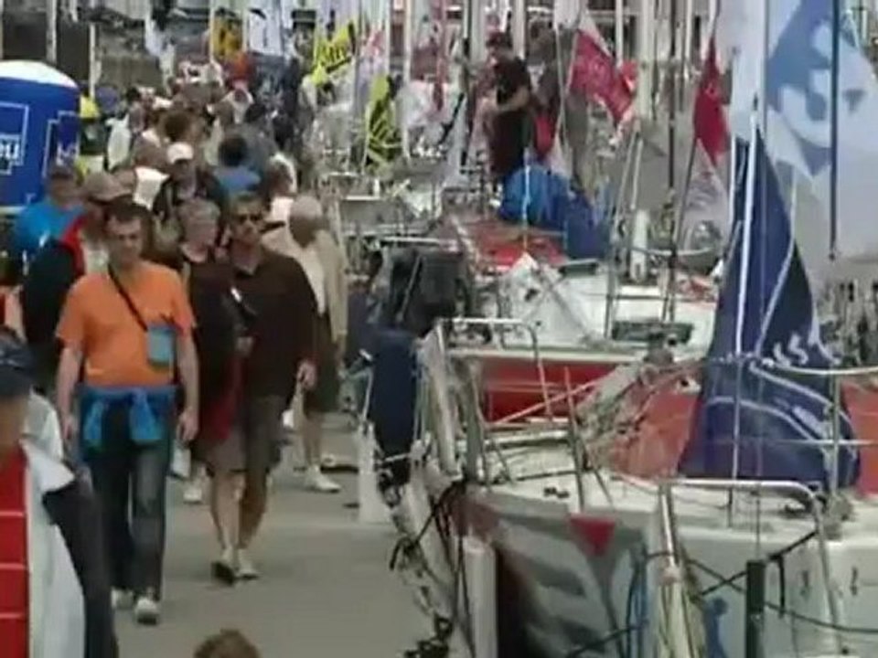 Les navigateurs de la Solitaire en escale