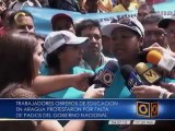 Protestan ante la Gobernación de Aragua para exigir pago de deudas y beneficios