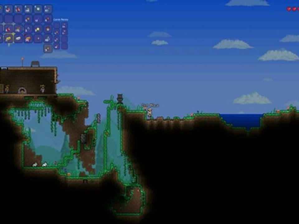Terraria - pt22 - EYE OF CTHULHU SURPRISE ATTACK !!!!!!!!!