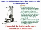 Powerline BSG10X Home Gym, Short Assembly, 160-Pound Weight Stack