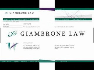 Giambrone Law | Profile | Our Values