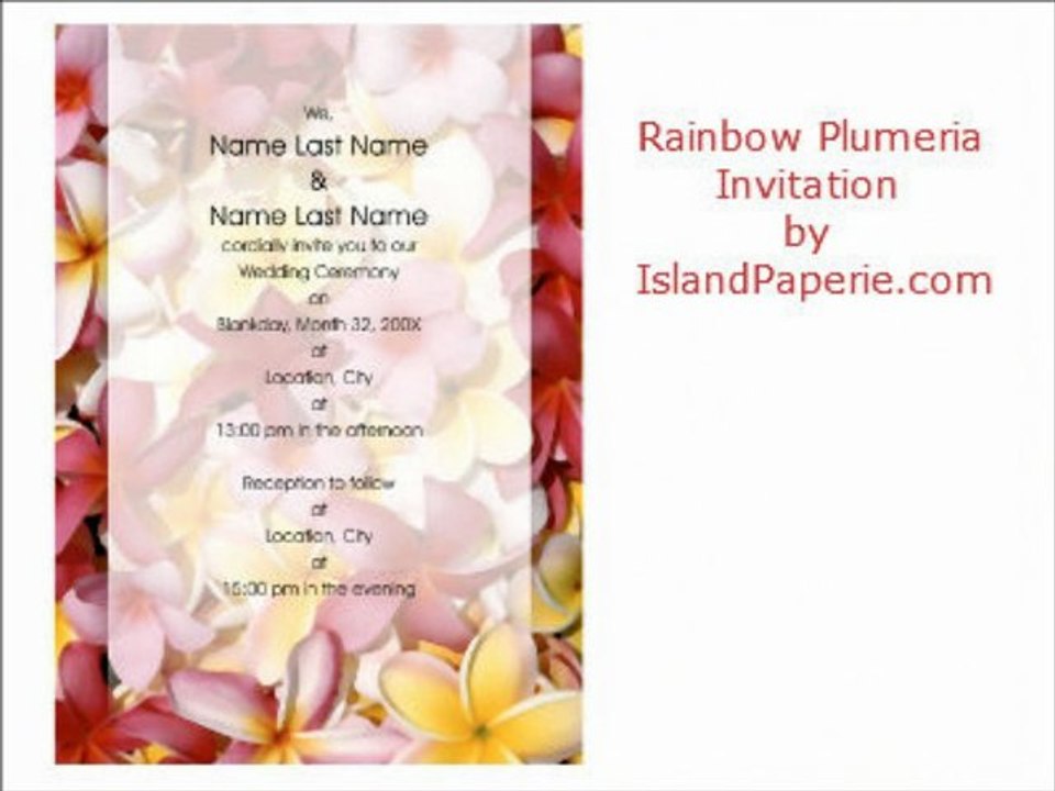 Personalized Wedding Invitations By IslandPaperie