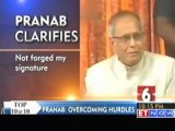 Pranab rejects BJP charge letter was fabricated