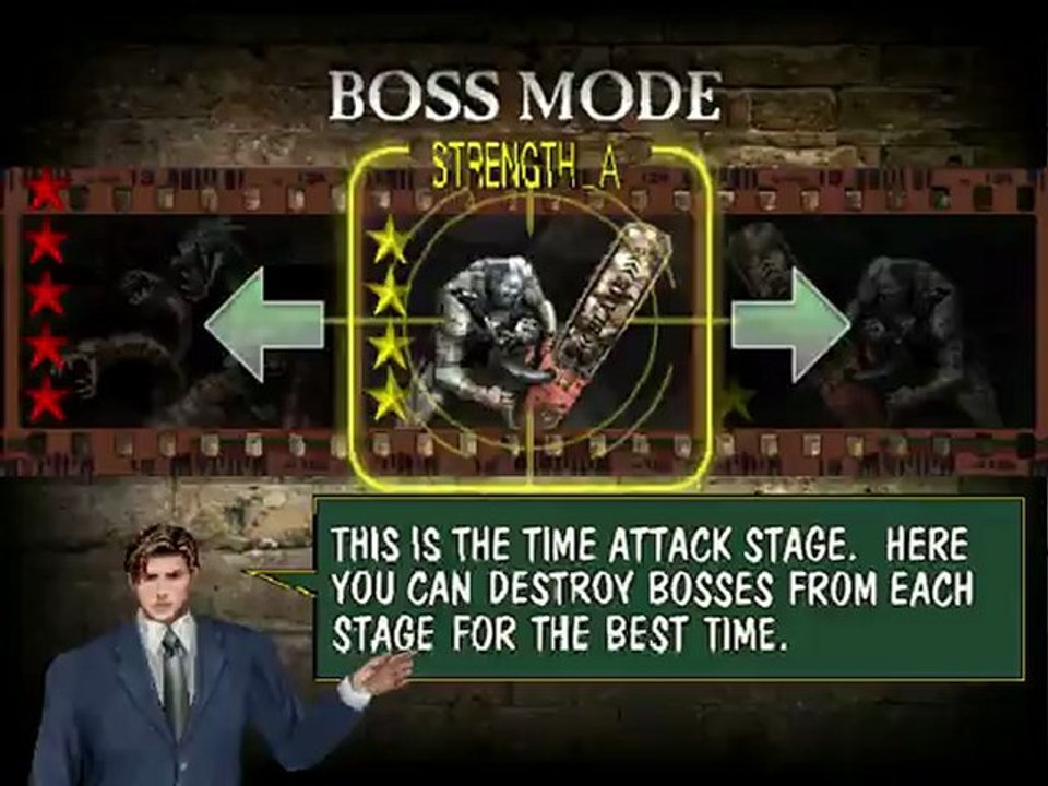 Boss Mode Strength A - The House Of The Dead 2 (Speedrun) 00m45s30