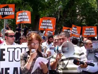 Samsun'da yaşanan sel felaketi protesto edildi