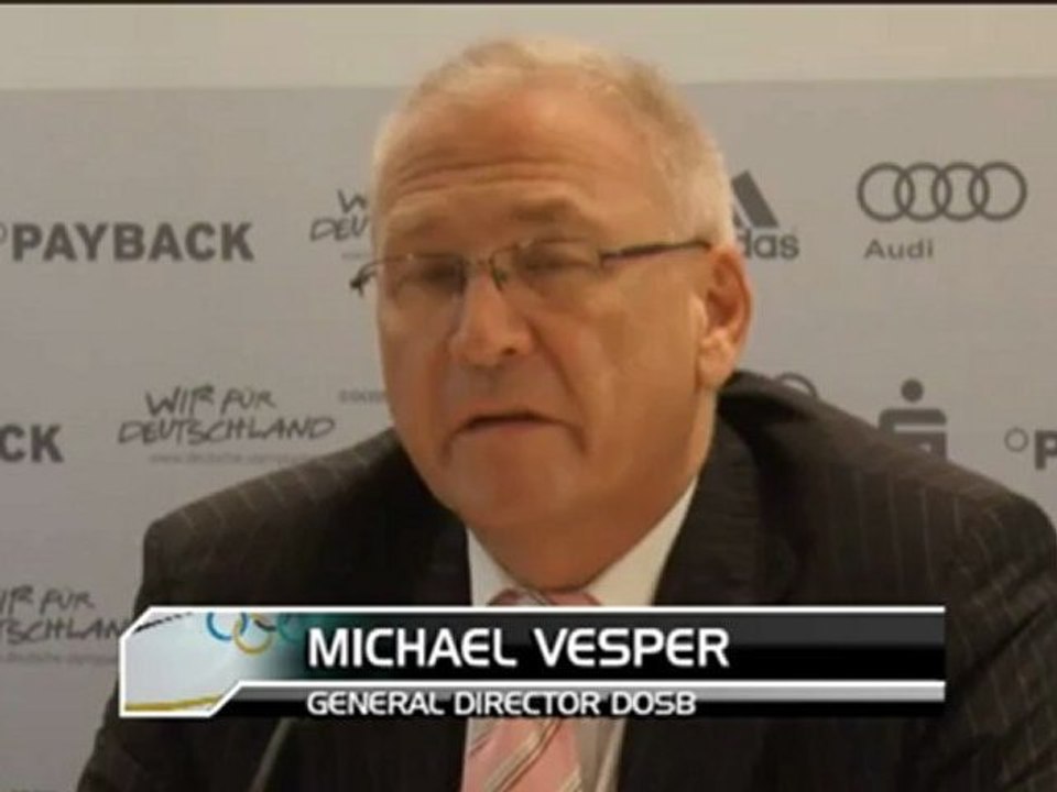 Vesper - Wohl 389 Athleten in der deutschen Olympia-Mannschaft