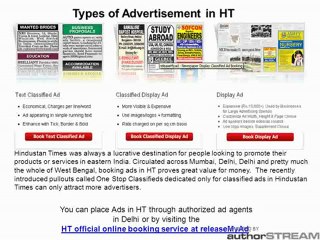 Hindustan Times Delhi Ad Agents