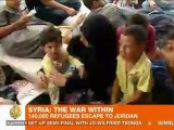Syrian refugees overwhelm Jordanian border