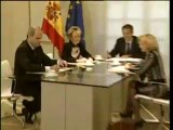 Zapatero departe con los tres vicepresidentes