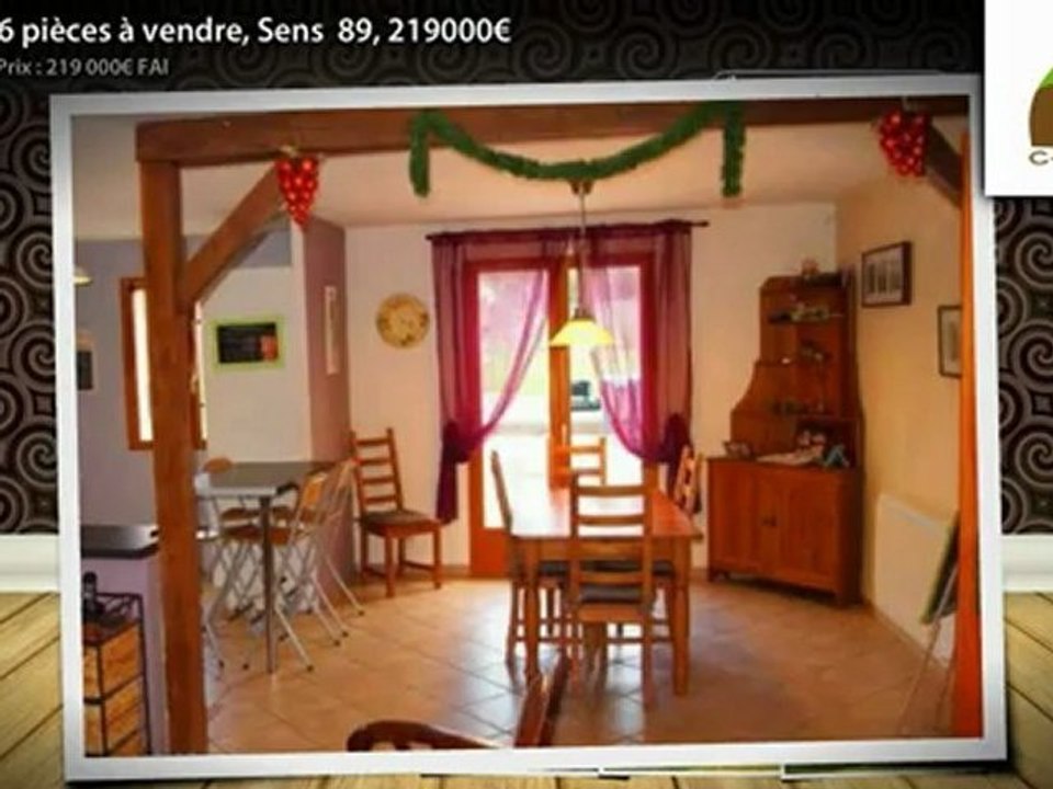 Maison 6 pièces à vendre, Sens  89, 219000€
