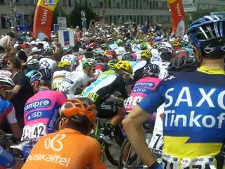 Départ de l'étape du Tour de France Rouen/Saint Quentin