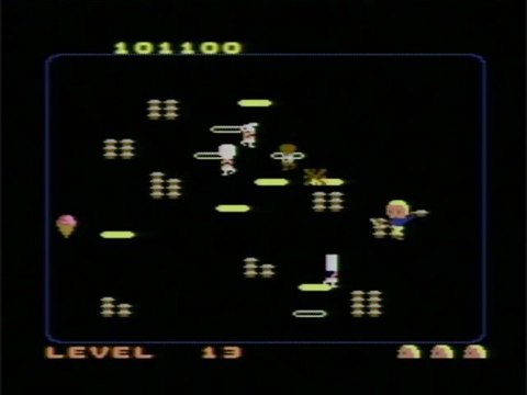 Classic Game Room - FOOD FIGHT review for Atari 7800