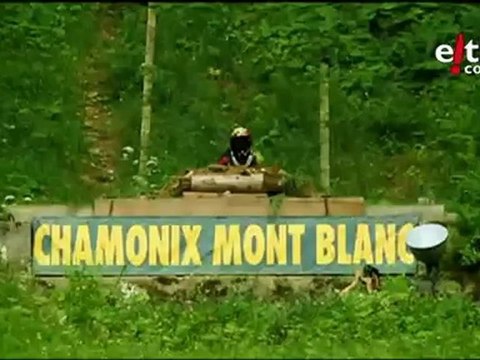 Kirol estremoa eta zinema Chamonix Mount Blancen. abenturaro