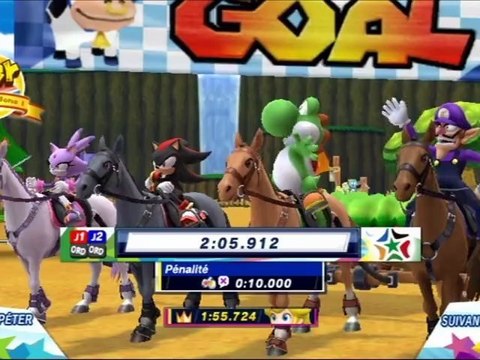 Mario et Sonic aux Jeux Olympiques de Londres 2012 - Equitation Rêve (Co-op)