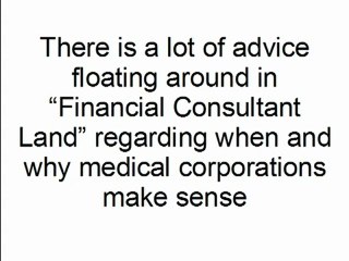 Incorporation Of New Brunswick Medical Pactices With Financial Advisor Len Davis