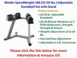 [REVIEW] Weider SpeedWeight 100 (15-50 lbs.) Adjustable Dumbbell Set with Stand
