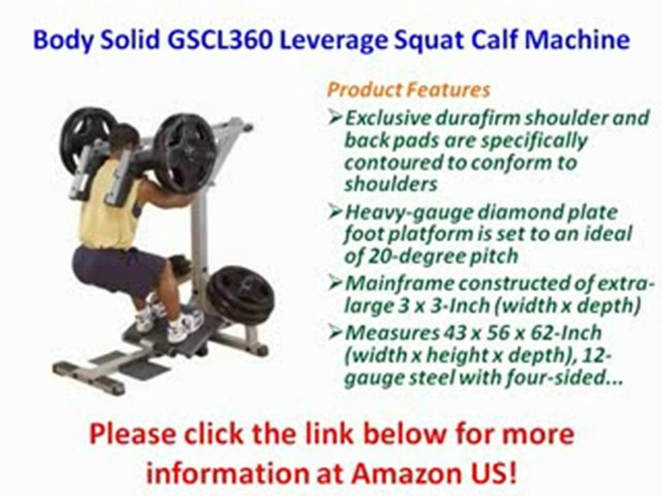 [REVIEW] Body Solid GSCL360 Leverage Squat Calf Machine