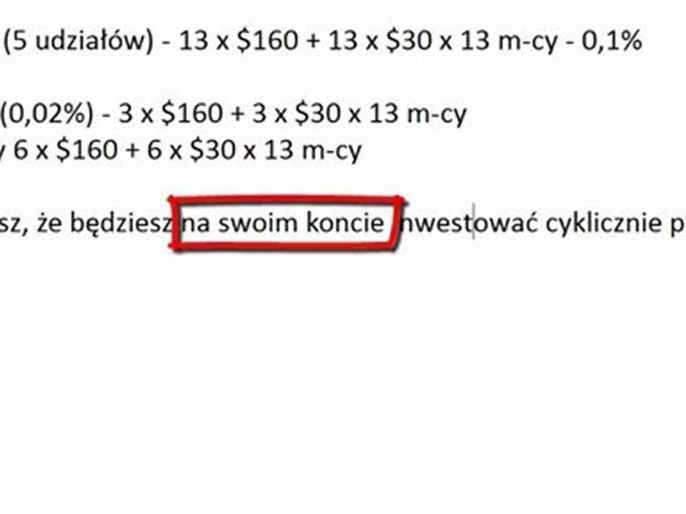 Podwojna Inwestycja Cz.3