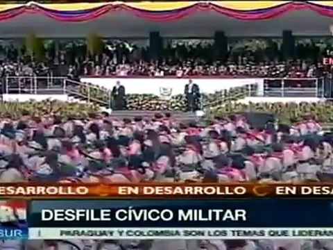 Venezuela celebra con desfile 201 años de Independencia
